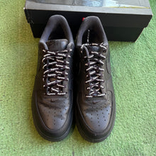 Load image into Gallery viewer, Nike Black Supreme Air Force 1s Size 10.5
