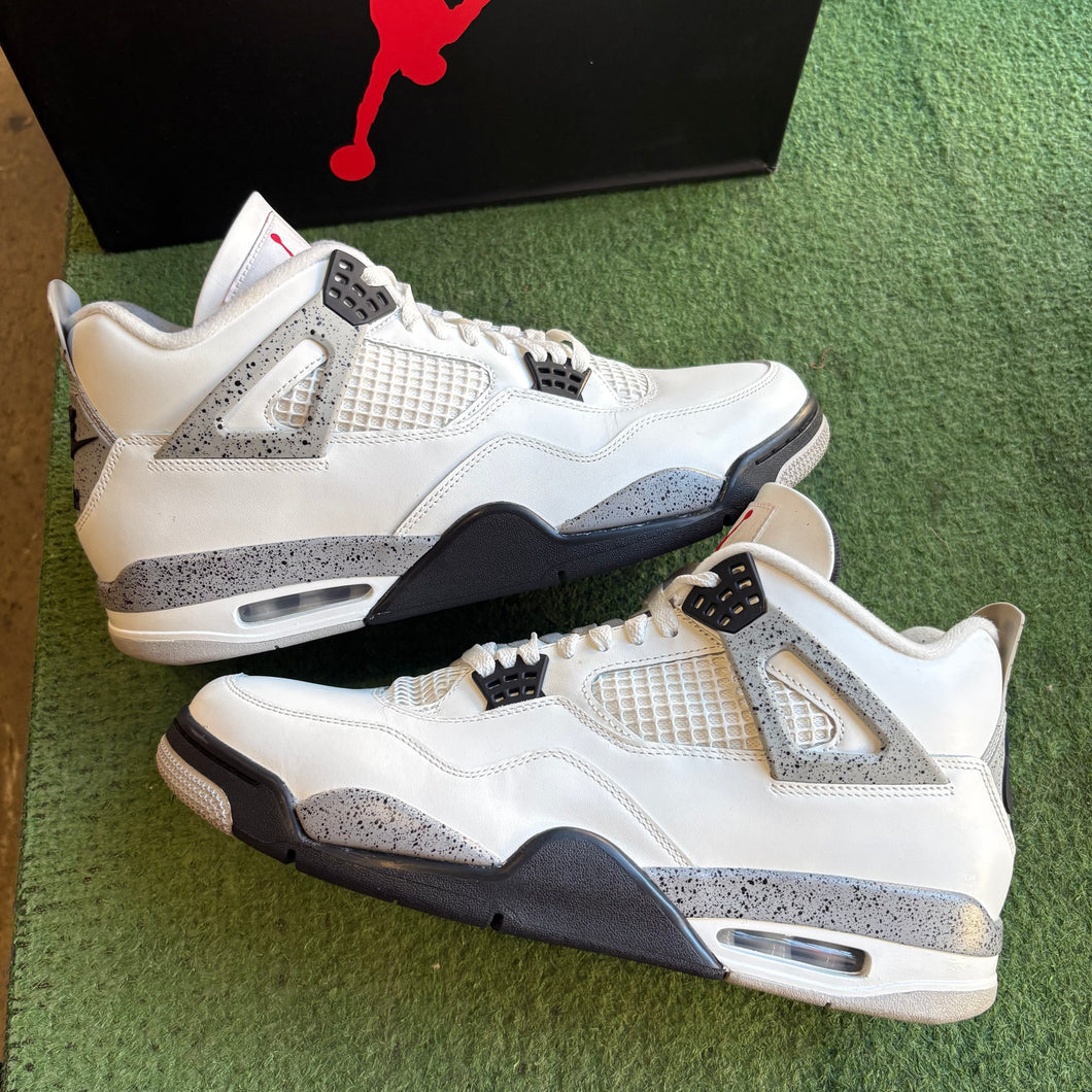 Jordan White Cement 4s Size 12.5