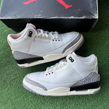 Load image into Gallery viewer, Jordan Reimagined White Cement 3s Size 7.5
