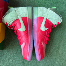 Load image into Gallery viewer, Nike SB Strawberry Cough Dunk Highs Size 12
