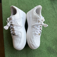 Load image into Gallery viewer, Nike All White Air Force 1s Size 10.5
