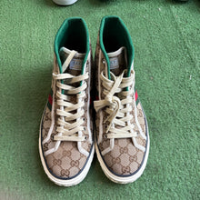 Load image into Gallery viewer, Gucci Tennis High Tops Size 7UK
