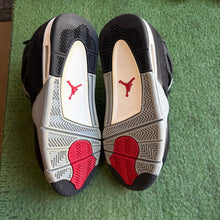 Load image into Gallery viewer, Jordan Black Canvas 4s Size 5.5Y
