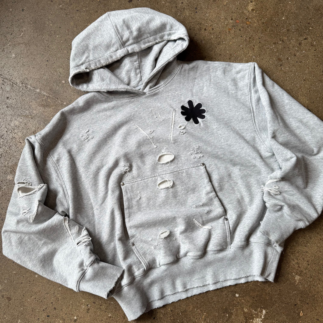 Lost SHDWS Distressed Hoodie Size M