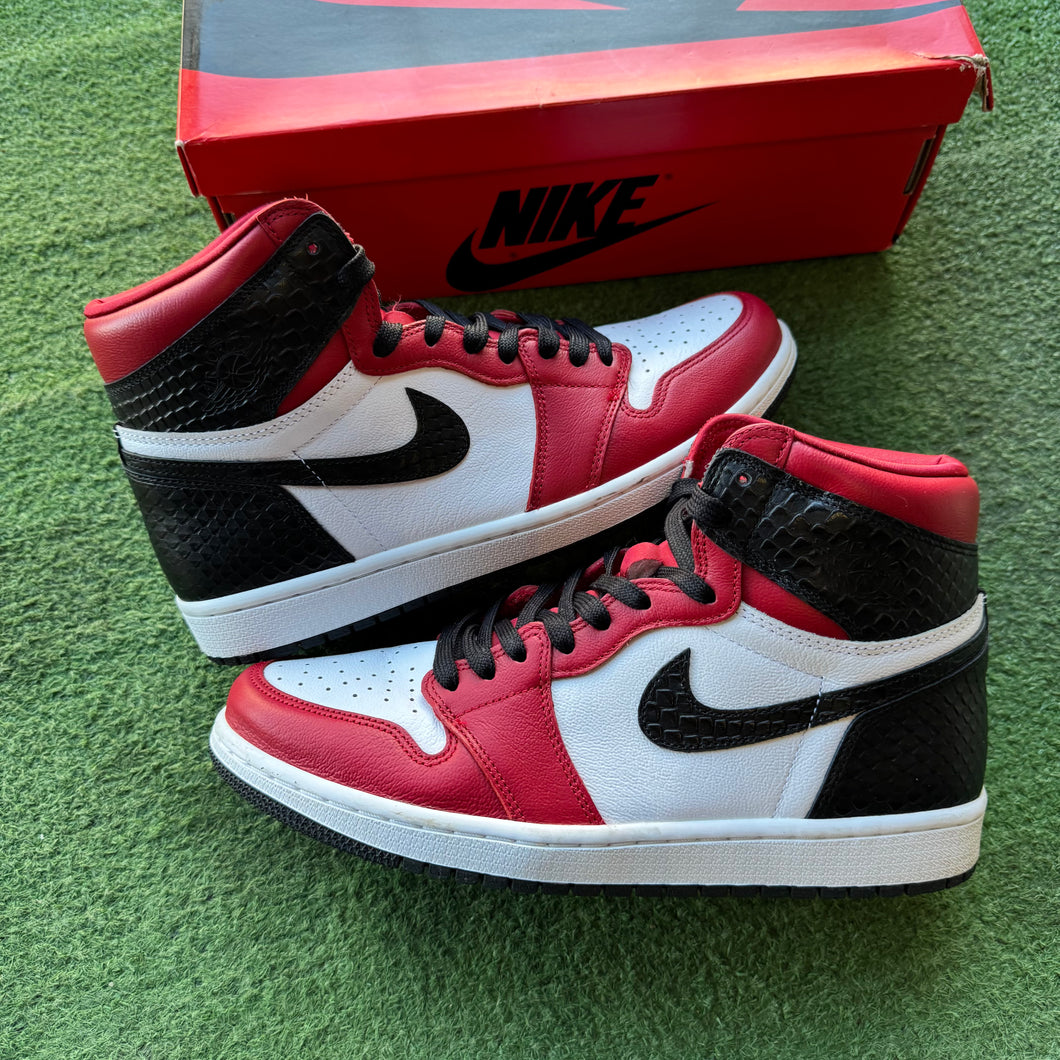 Jordan Satin Snakeskin 1s Size 9.5W/8M