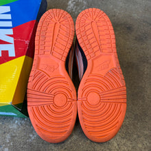 Load image into Gallery viewer, Nike Orange Lobster SB Low Dunks Size 10.5
