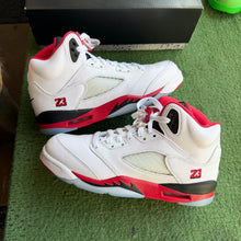 Load image into Gallery viewer, Jordan Fire Red 5s Size 7Y
