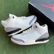 Load image into Gallery viewer, Jordan Reimagined White Cement 3s Size 10.5
