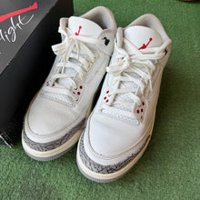 Load image into Gallery viewer, Jordan Reimagined White Cement 3s Size 10.5
