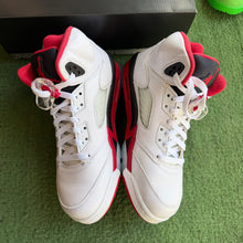 Load image into Gallery viewer, Jordan Fire Red 5s Size 7Y
