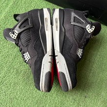 Load image into Gallery viewer, Jordan Black Canvas 4s Size 10
