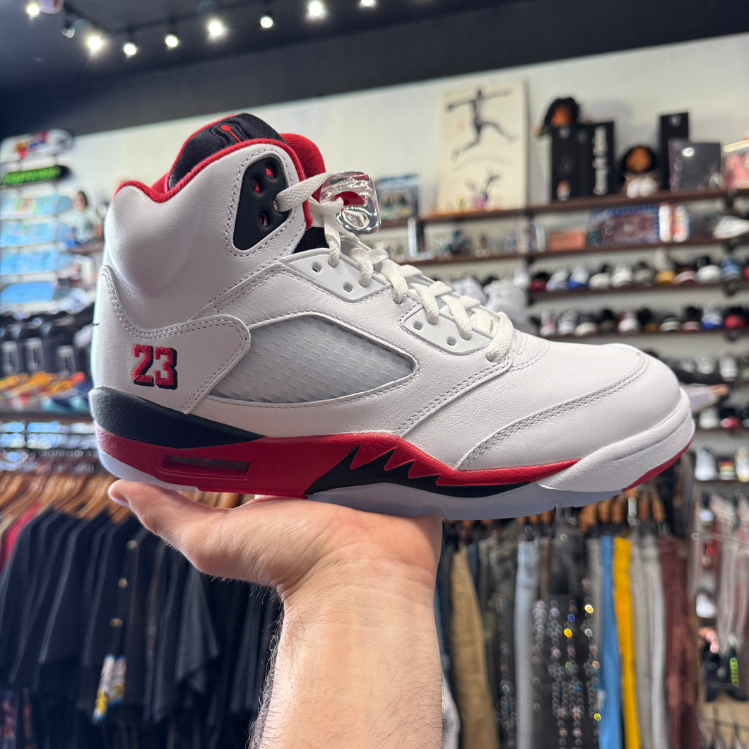2025 Jordan Fire Red Black Tongue 5s