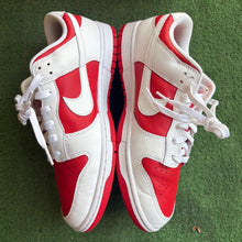 Load image into Gallery viewer, Nike Championship Red Dunk Lows Size 11.5
