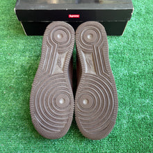 Load image into Gallery viewer, Nike Supreme Brown Air Force 1s Size 9

