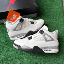 Load image into Gallery viewer, Jordan White Cement 4s Size 10
