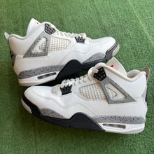 Load image into Gallery viewer, Jordan White Cement 4s Size 10
