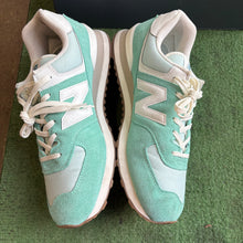 Load image into Gallery viewer, New Balance Turquoise 574s Size 13
