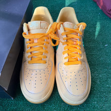 Load image into Gallery viewer, Nike Patent Leather Topaz Air Force 1s Size 10
