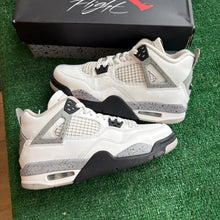 Load image into Gallery viewer, Jordan White Cement 4s Size 6Y
