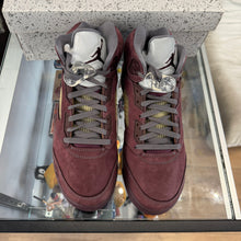Load image into Gallery viewer, Jordan Burgundy 5s Size 10.5
