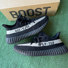 Load image into Gallery viewer, Adidas Yeezy Core Black 350 V2s Size 9.5
