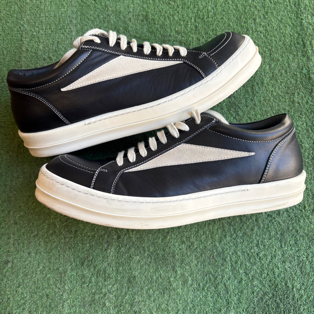 Rick Owens Leather Vintage Lows Size 45