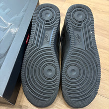 Load image into Gallery viewer, Nike Supreme Black Air Force 1s Size 10
