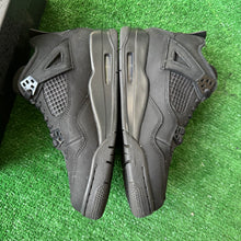 Load image into Gallery viewer, Jordan Black Cat 4s Size 7Y
