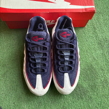 Load image into Gallery viewer, Nike Satin Terry Air Max 95s Size 8W/6.5M
