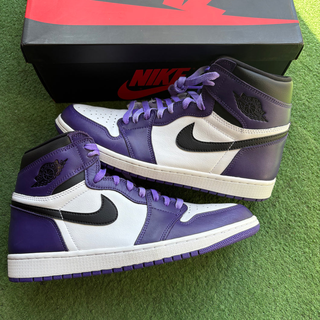 Jordan Court Purple 1s Size 11