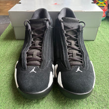 Load image into Gallery viewer, Jordan Black White 14s Size 10.5
