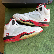 Load image into Gallery viewer, Jordan Black Tongue Fire Red 5s Size 12
