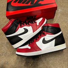 Load image into Gallery viewer, Jordan Satin Snakeskin 1s Size 12W/10.5M

