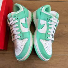 Load image into Gallery viewer, Nike Green Glow Low Dunks Size 8.5W/7M
