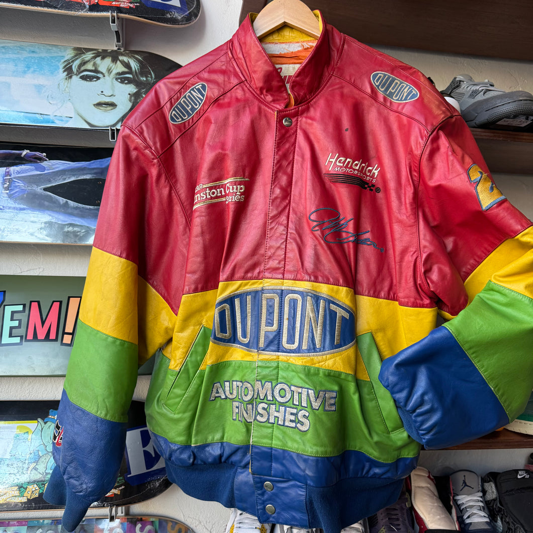 Vintage NASCAR Jeff Gordon Leather Jacket Size XL