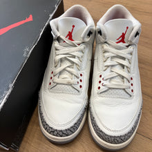 Load image into Gallery viewer, Jordan Reimagined White Cement 3s Size 9
