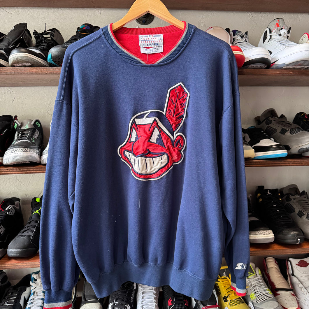 Vintage Cleveland Indians Starter Crewneck Size L