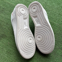 Load image into Gallery viewer, Nike Supreme White Air Force 1s Size 10
