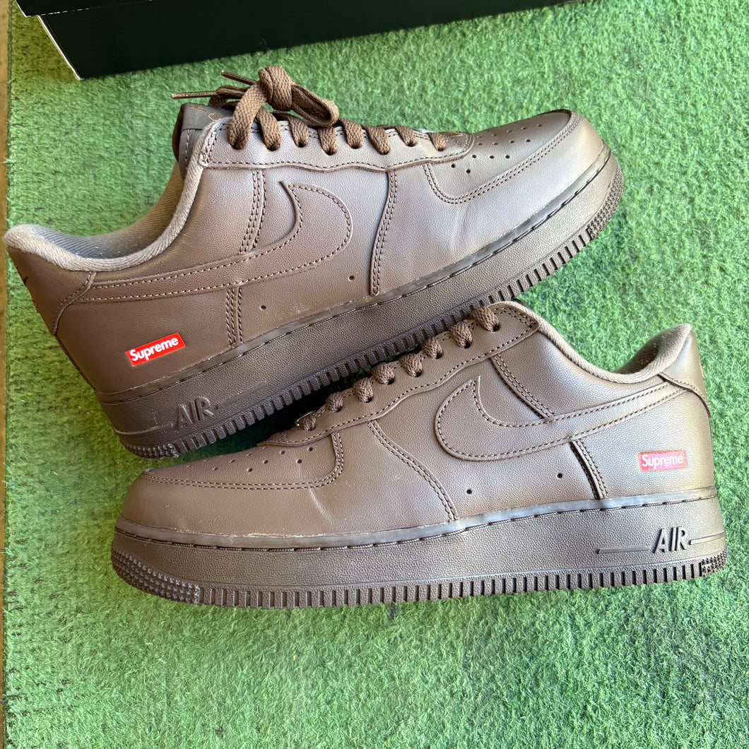 Nike Supreme Brown Air Force 1s Size 8.5