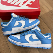 Load image into Gallery viewer, Nike UNC Low Dunks Size 10.5
