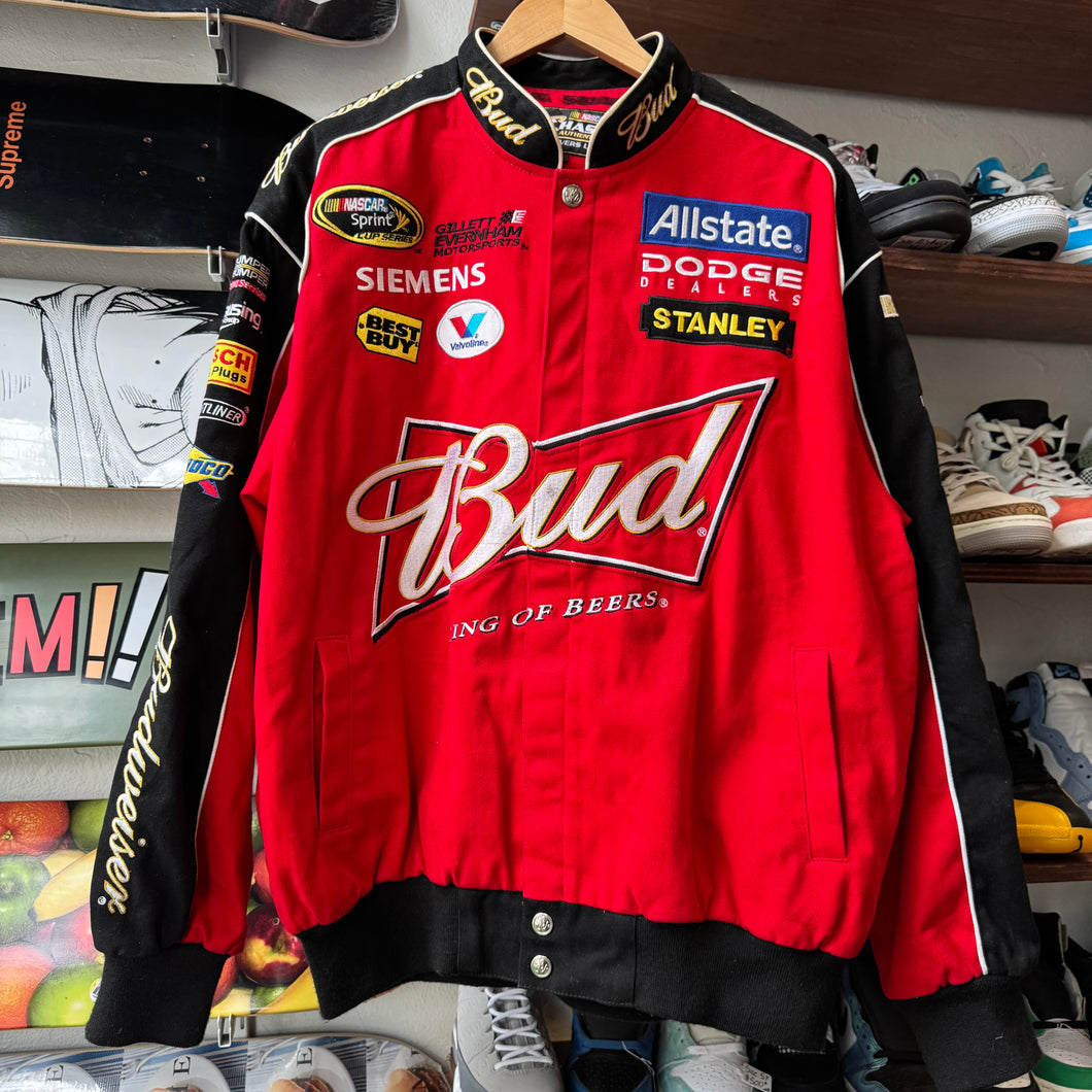 Vintage NASCAR Budweiser Jacket Size L