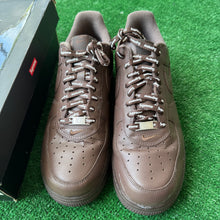 Load image into Gallery viewer, Nike Supreme Brown Air Force 1s Size 10.5
