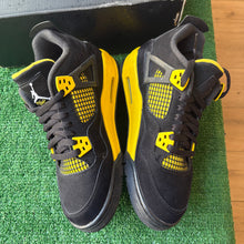 Load image into Gallery viewer, Jordan Yellow Thunder 4s Size 7Y

