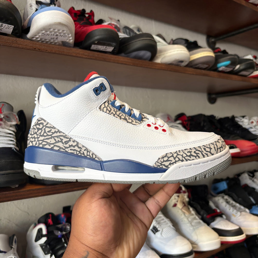 Jordan True Blue 3s Size 8.5