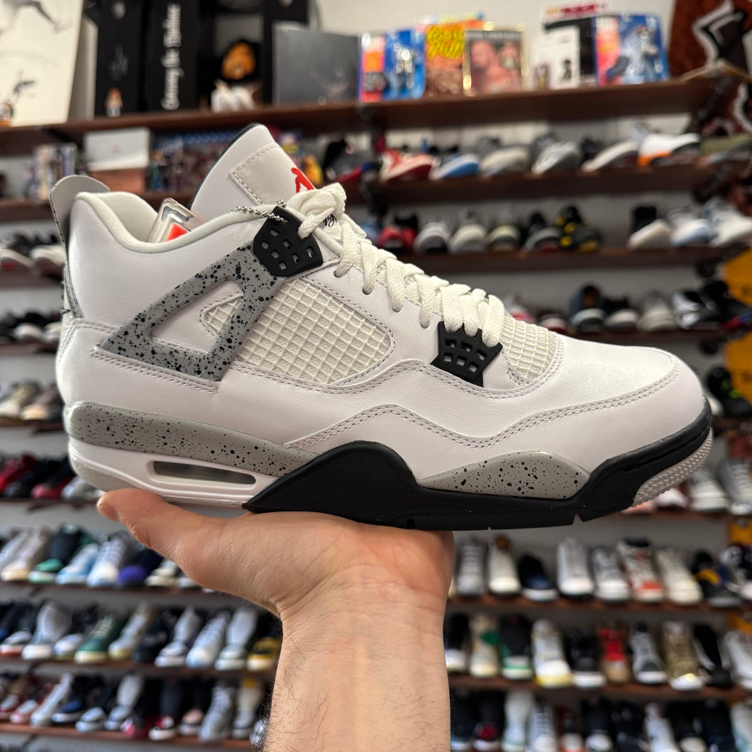 Jordan White Cement 4s Size 10