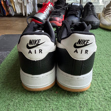 Load image into Gallery viewer, Nike Black White Gum Air Force 1s Size 9.5
