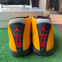 Load image into Gallery viewer, Jordan University Gold 14s Size 10.5
