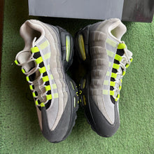 Load image into Gallery viewer, Nike Big Bubble Neon Air Max 95s Size 10.5
