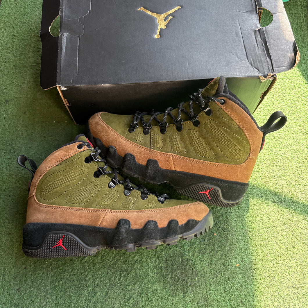 Jordan Military Brown Legion Green 9 Boots Size 6