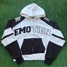 Load image into Gallery viewer, Mixed Emotions White Zip Up Hoodie
